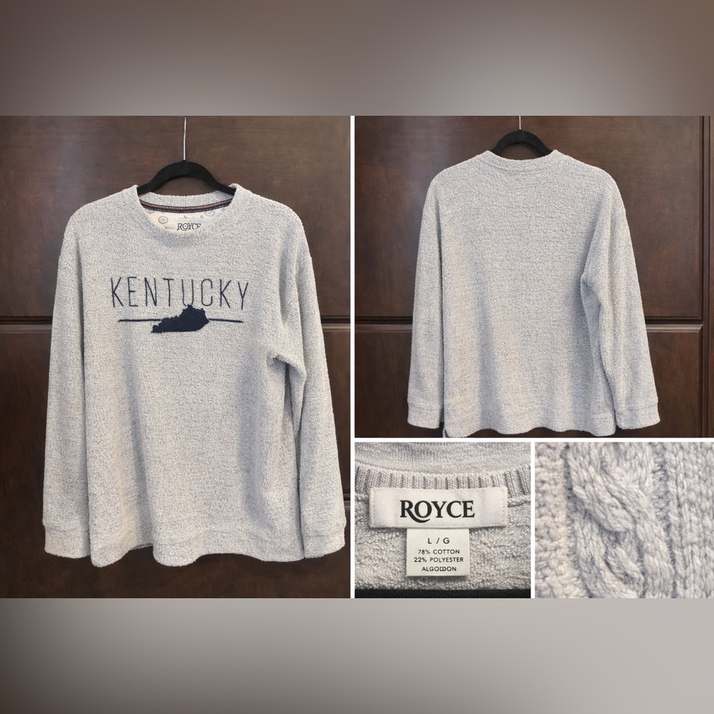 Kentucky Crewneck Sweater in Light Gray - Picture 2 of 2
